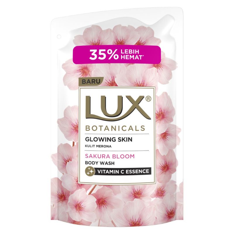 Sabun cair mandi LUX BODY WASH SAKURA BLOOM REFILL 825 ML / 850mp