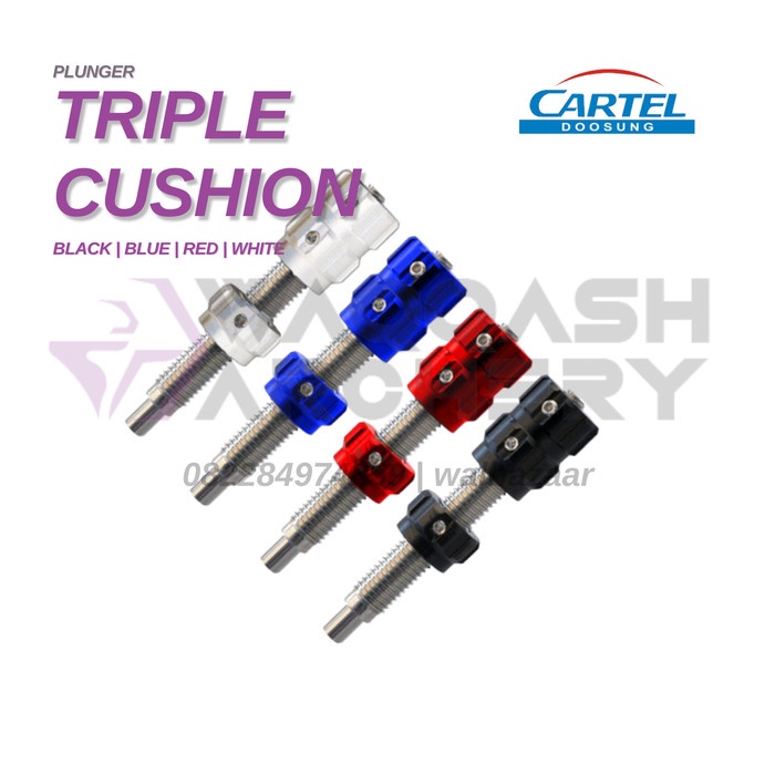 CARTEL TRIPLE CUSHION PLUNGER Steel Core Panic Button Recurve