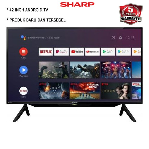 Sharp Aquos 42 inch Android Smart LED TV 2T-C42BG1i KOMPLIT