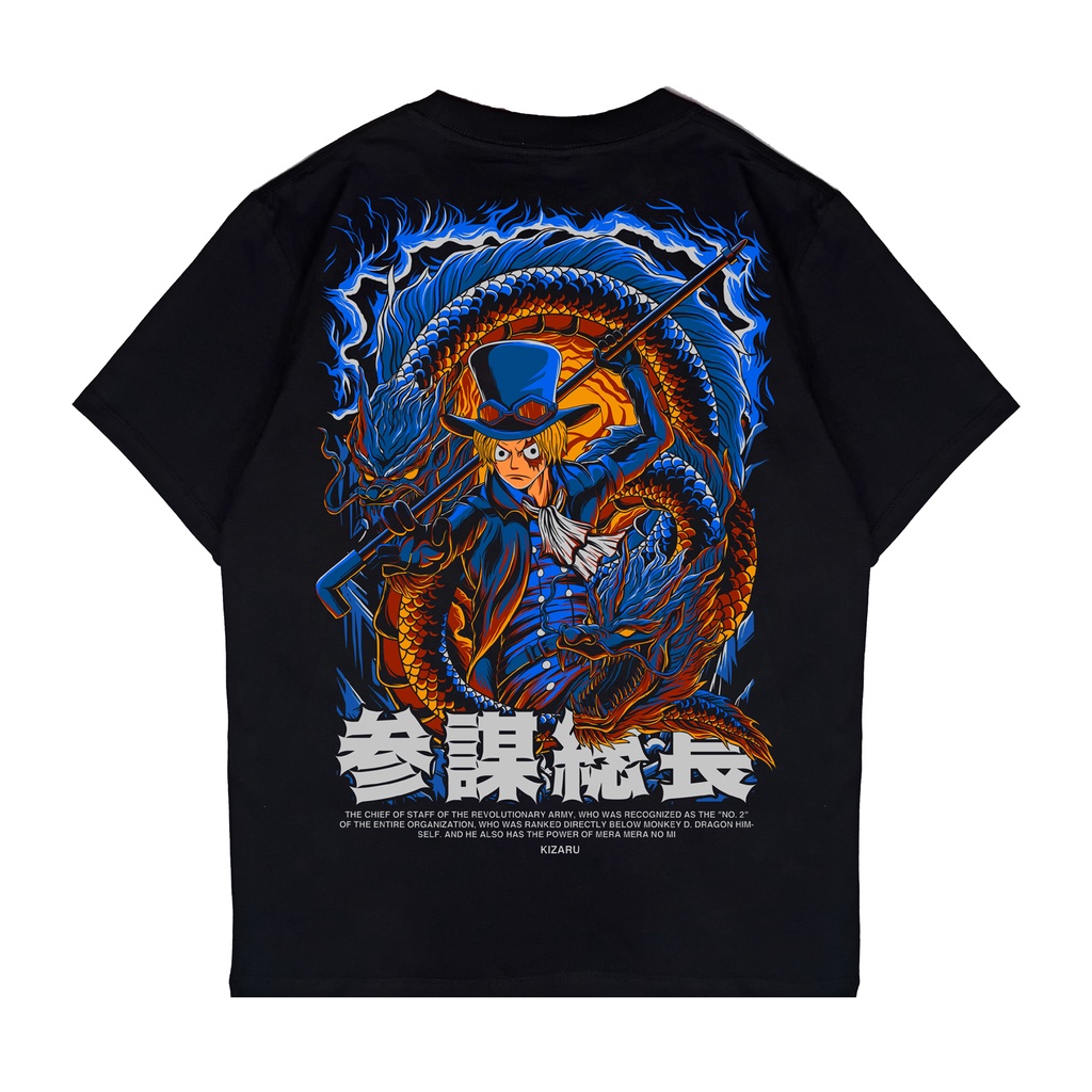 KIZARU Kaos Anime One Piece SABO RYUO