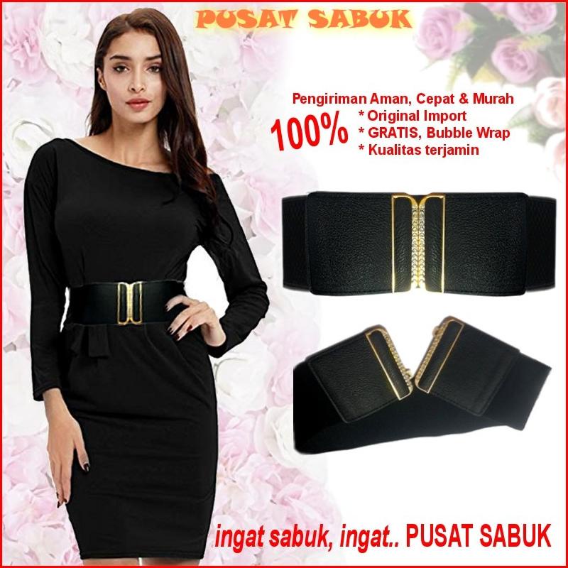 [BISA BAYAR DITEMPAT] Gesper Fashion Sabuk Wanita Obi Karet Women Belt Ikat Pinggang Elastis Cewek K