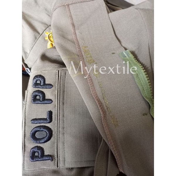 kain seragam Satpol PP luster kotak