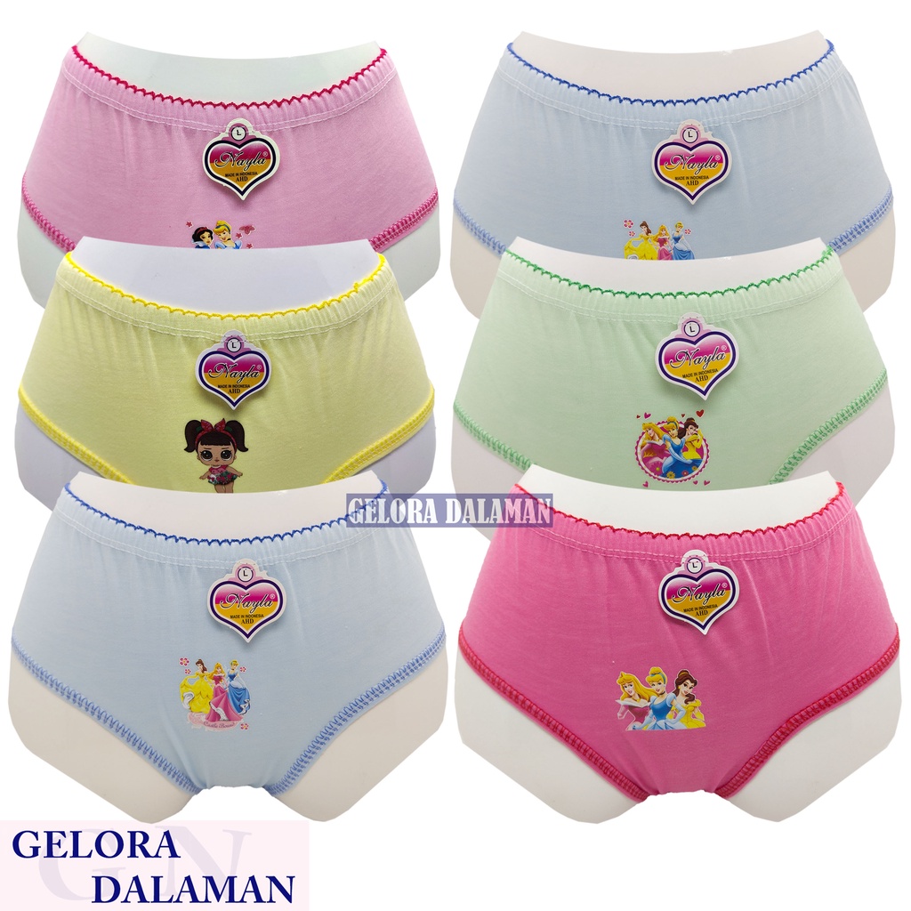 6 Pcs Celana Dalam Anak Perempuan Pakaian Dalam Anak