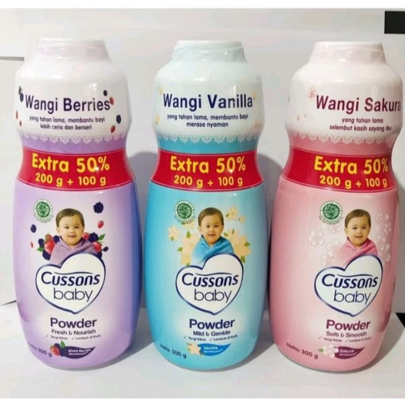 Bedak bayi "Cusson Baby powder" 200g extra 100gr