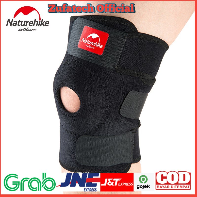 Naturehike Adjustable Kneepad Power Brace- NH15A001-M - Black
