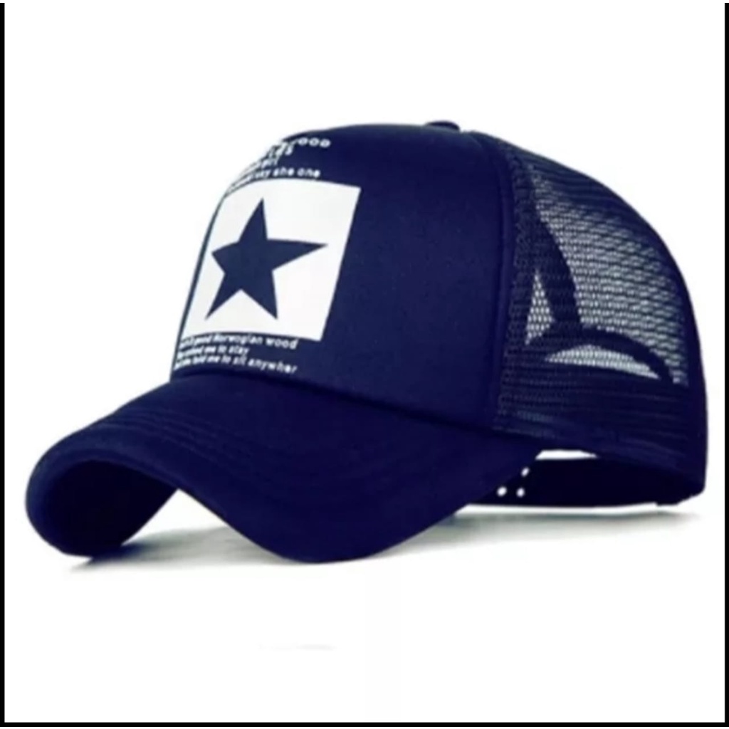 Baru Lagi Trend Topi Baseball Pria Jaring Trucker Caps Star Berkualitas Import 2023 Real Pict - COD