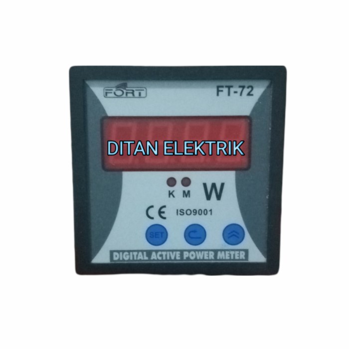 DIGITAL WATT METER AC ( 72X72 ) FT-72WD DIGITAL KW METER FT72WD