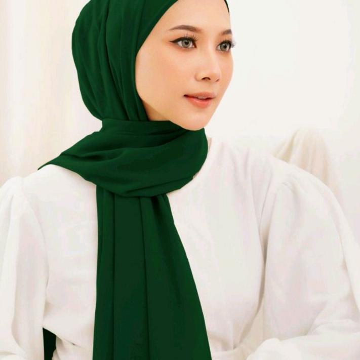 PROMO Pashmina CERUTI BABY DOLL Armani Exclusive - Hijau Botol