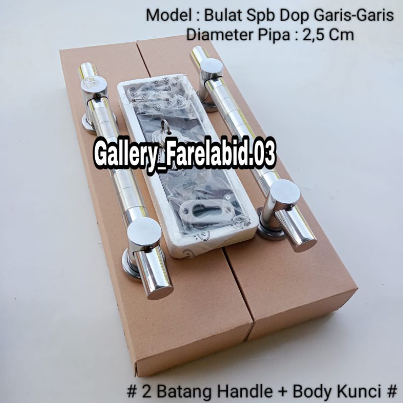 33 Cm Handle Pintu Rumah Stainless Steel Bulat Spb Set Body Kunci Gagang Pintu Rumah Set Bodi Pelor Pegangan Pintu Kupu Tarung Tarikan Pintu Rumah Minimalis