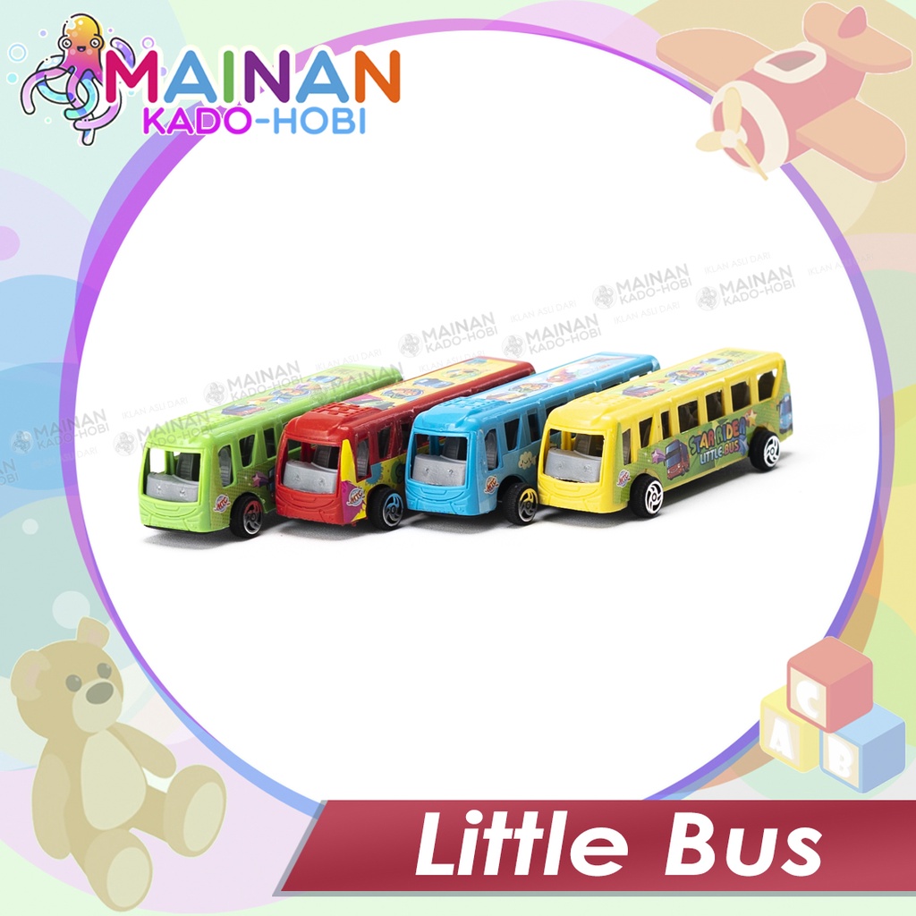 MAINAN ANAK MINIATUR DIECAST CAR MINI LITTLE BUS