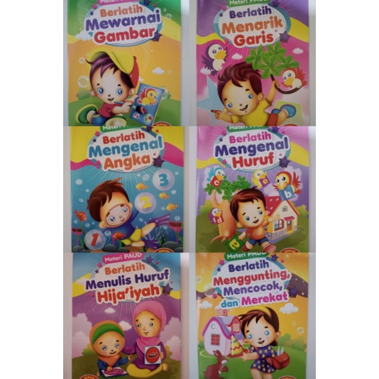Paket buku Materi PAUD isi 6 buku penerbit Lingkar Media