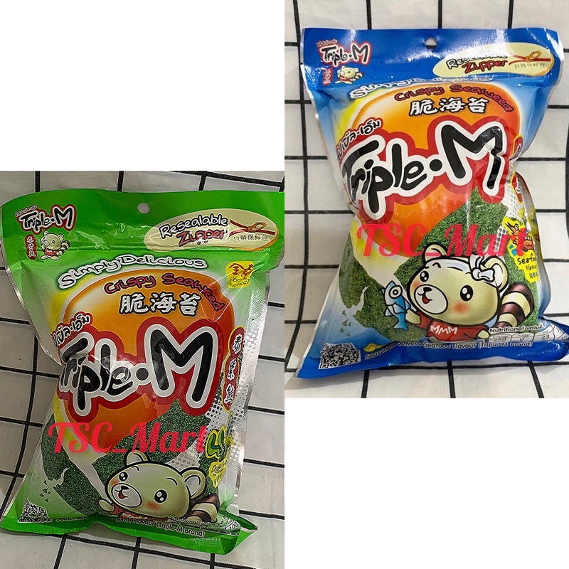 

Triple.M Crispy Seaweed rasa Seafood / Original / Triple-M / Triple.M / Seasoning / Seaweed / Seafood / Flavor / Original / snack / rumput laut