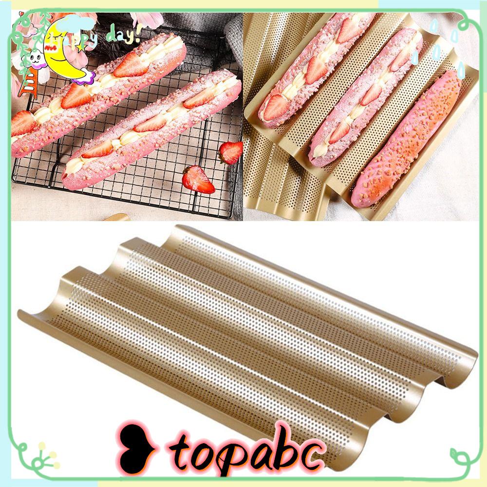 Top Baguette Cake Pan Bakeware Pastry Dish Alat Panggang Roti Pizza Pie