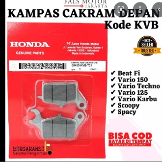Kampas Rem Depan Honda Beat, Vario kampas rem depan
