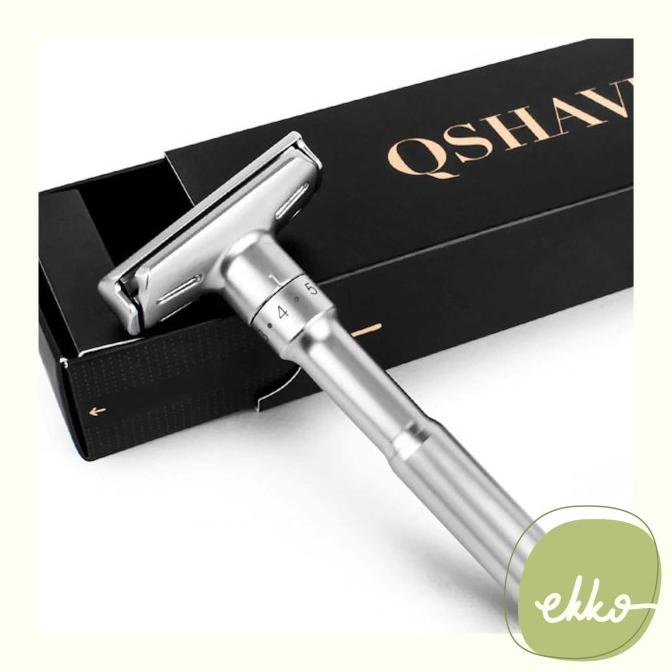 Safety Razor (Qshave) / Double Edge Razor / Alat Cukur Eco Friendly