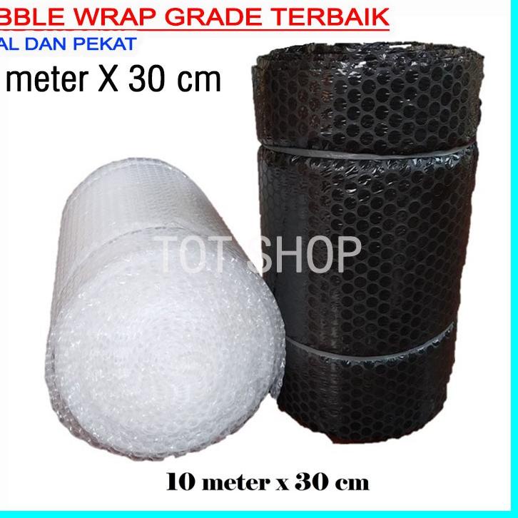 

⌤ BUBBLEWRAP 10 meter x 30 cm BUBBLE WRAP PLASTIK BUBBLE TEBAL PREMIUM Ł