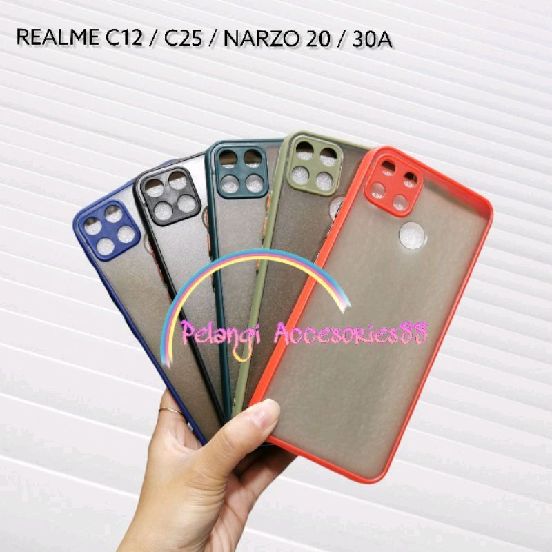 CASE REALME C12 / C25 / C25S / NARZO 30A / NARZO 20 SOFTCASE CASE DOVE FULL COLOUR