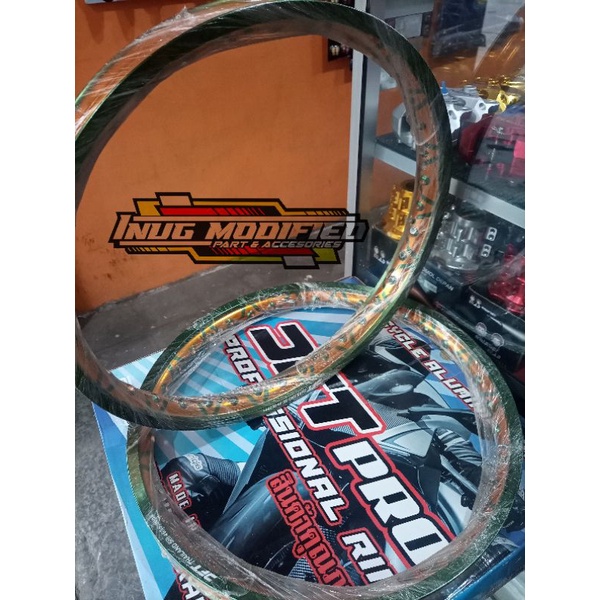velk dft pro Thailand ring 17 model v-line 140/140*17 gold-green