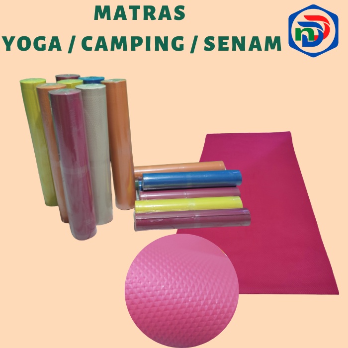 Yoga mat-Matras Yoga - Matras Camping - Matras Olahraga - eva matras tebal 5 mm