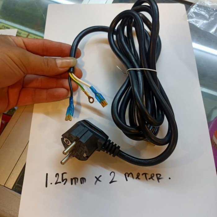 Kabel Power 1.25Mm X 2M - Kabel Untuk Mesin Las Mma 200 Rhino