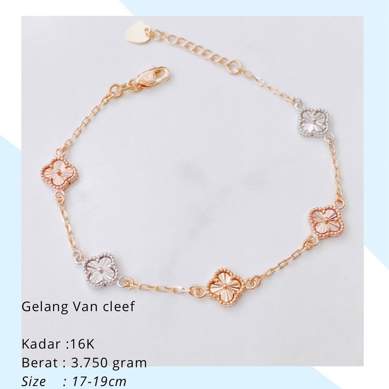 Gelang Emas Vancleef Van Cleef 3.750 Gr