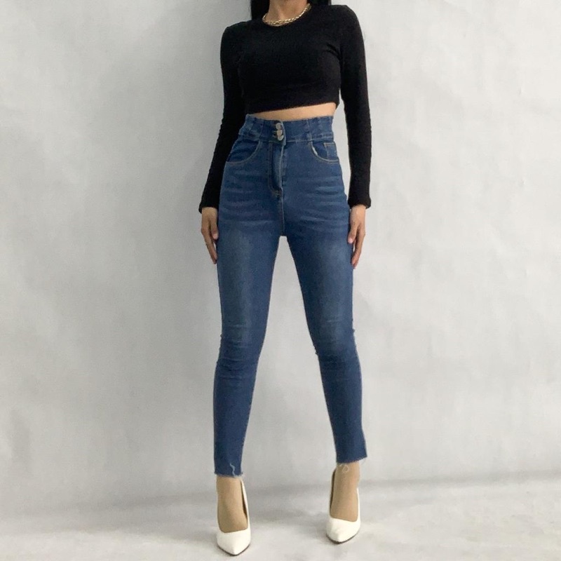 [LUXE.DLABEL] - E75 Jeans | Celana panjang Highwaist wanita Jeans import premium Jeans wanita polos ripped jeans High waist jeans wanita bkk Skinny Jeans High waist Baggy jeans Wideleg Jeans Kulot jeans Boyfriend jeans Wanita Kargo Jeans