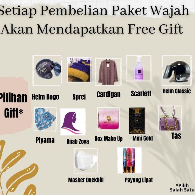 ゑ PAKET WAJAH MS GLOW ORIGINAL 100% FREE HELM BOGO/CLASSIC ミ