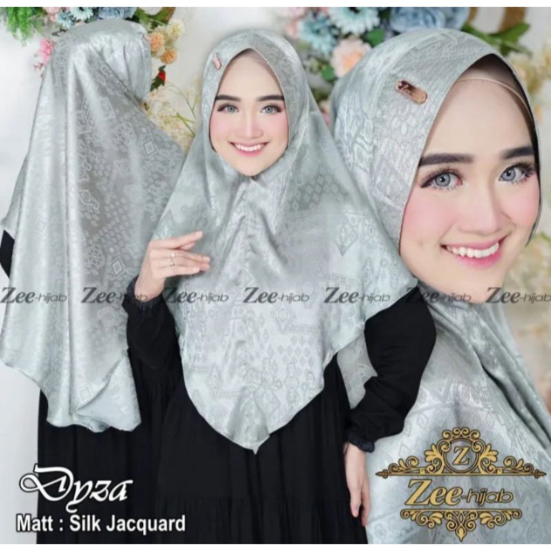 Jilbab Khimar Instan Bergo Dyza Jumbo Silk Jaguar
