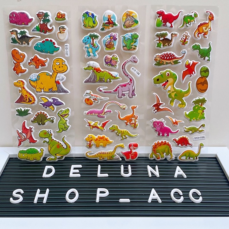 [Delunashop_Acc] KRG-A stiker anak 3D timbul karakter sticker timbul,sticker karakter sticker murah