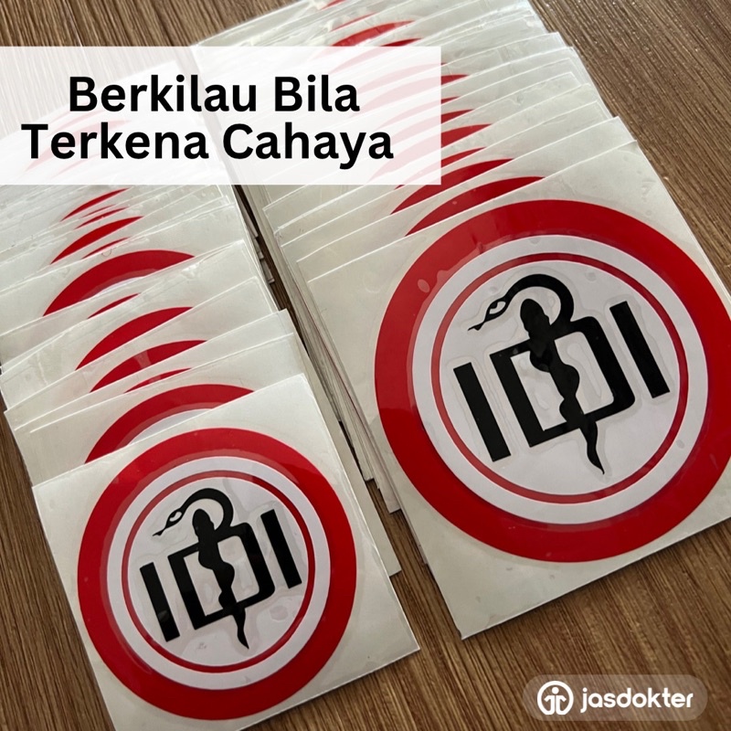 Sticker IDI Timbul / Nyala Dalam Gelap