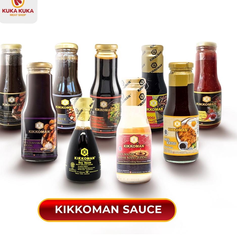 

[KODE AAFAQ] Saus Kikkoman All Variant Bestseller 300gr BBQ, Garlic Teriyaki, Bulgogi, Gochujang, SoySauce, Mirin, Blackpepper, Katsu & Tiram