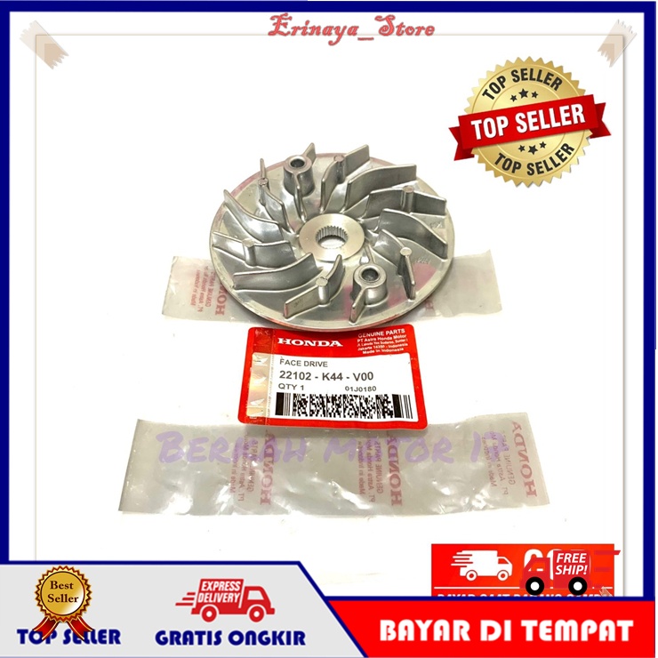 ORIGINAL AHM Kipas Rumah Roller Tutup Pully Motor Honda Beat Pop Scoopy Esp New F1 FI K44 Injeksi Or