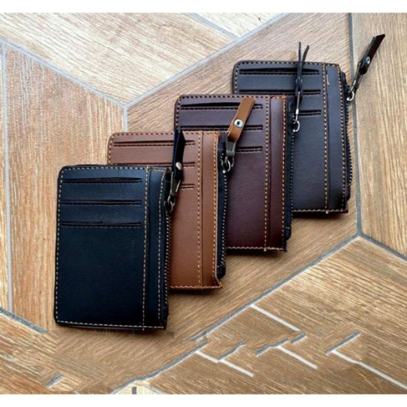 Arifirn Dompet Kartu Resleting Besi Card NK