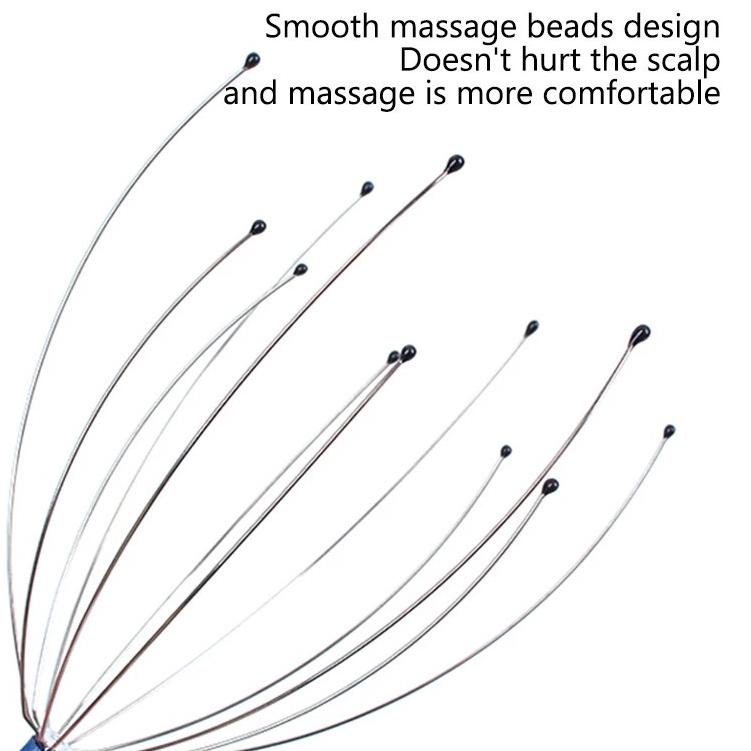 ⇘ Alat Pijit Kepala Gurita 12 Titik Akupuntur Bokoma Pijet Refleksi Garuk Kepala Tanpa Listrik Anti 