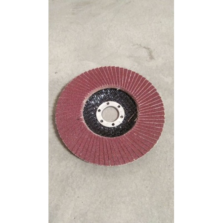 FLAP DISC GURINDA 4" / AMPLAS SUSUN GERINDA / AMPLAS SISIK KASAR HALUS