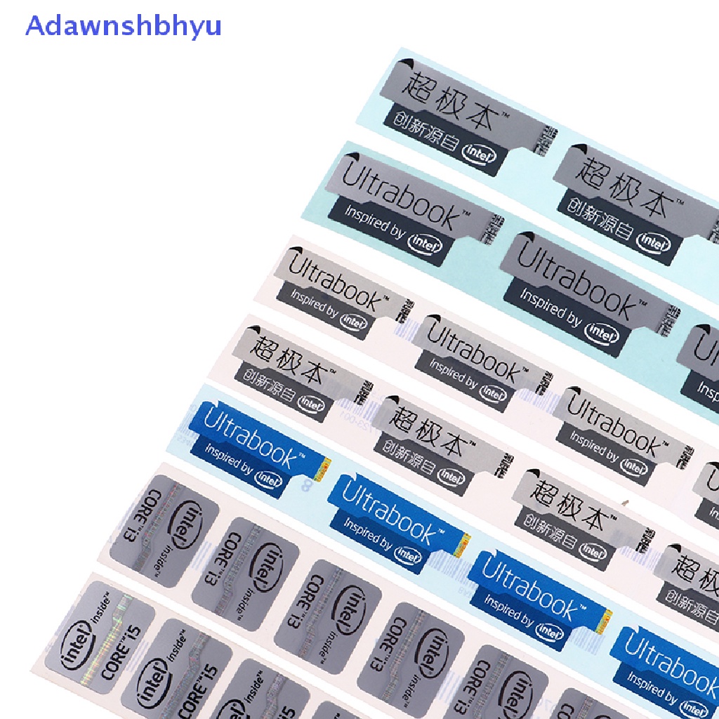 Adhyu 5pcs Stiker Label Kinerja Ultrabook Logo Laptop Intel Core I3 I5 ID