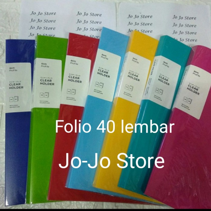 

✨NEW✨ - Daiichi Clear Holder Display Album Folio 40 Pocket DPR06 Black DPR06FC