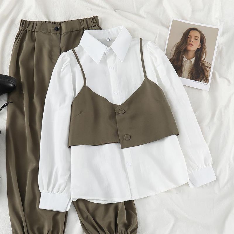 Rebeca Set 2in1 Baju Setelan Wanita Korea