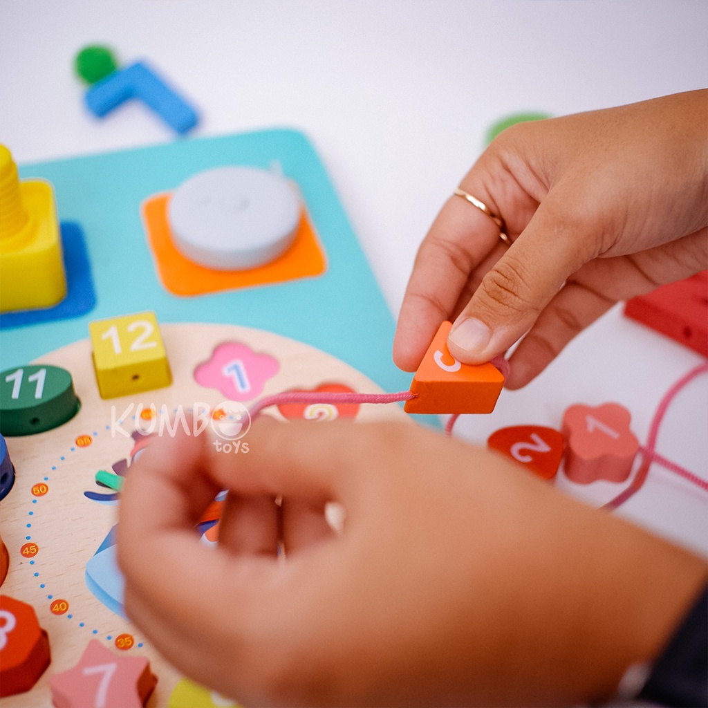 Mainan Edukasi Busy Board Mainan Montessori Papan Main Ukuran Jumbo