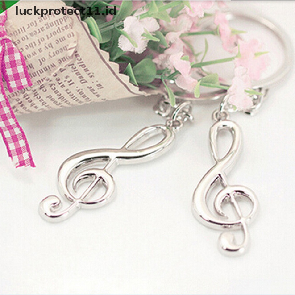 /Fashion Hot// Fashion// Fashion Keren Musik Note Key Ring Keyfob Keyring Simbol Musik Gantungan Kunci Hadiah Baru.