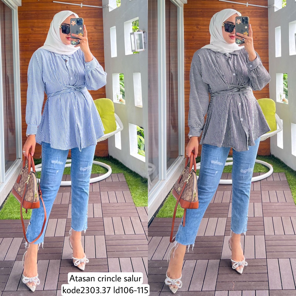 Atasan Crincle Salur BY ALVARO COLLECTION