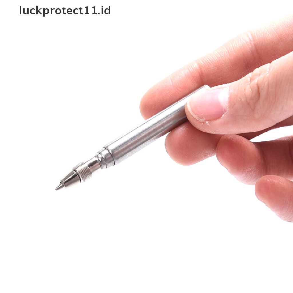 /Fashion Hot//// Gantungan Kunci Pen Keyring Stainless Steel Teleskopik Gantungan Kunci Hadiah Alat Sig Darurat.