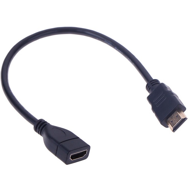 (UMU SUPPLIER) KABEL HDMI EXTENSION 30CM MALE TO FEMALE PERPANJANGAN MONITOR LCD TV