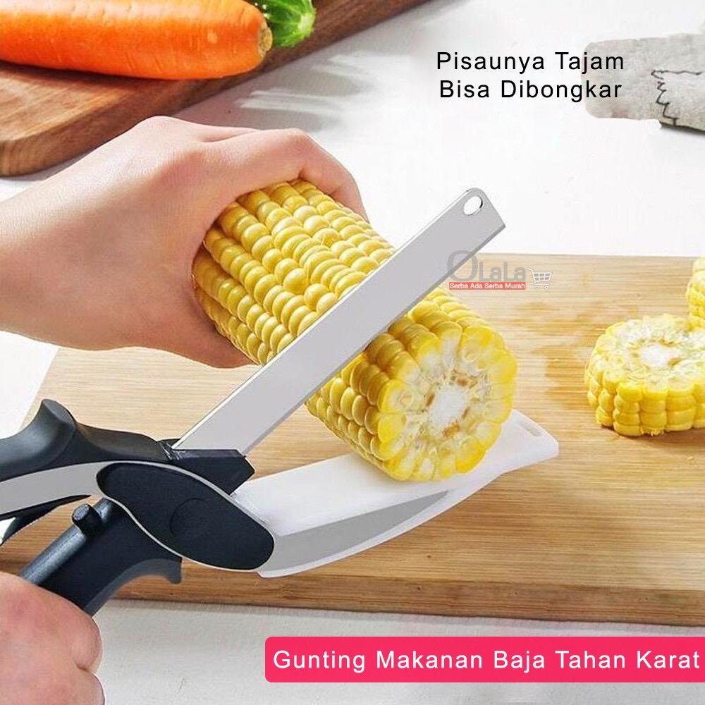 NUZ OLALA GUNTING DAPUR PRAKTIS/GUNTING TALENAN 2 IN 1 OLL-2080 RANDOM