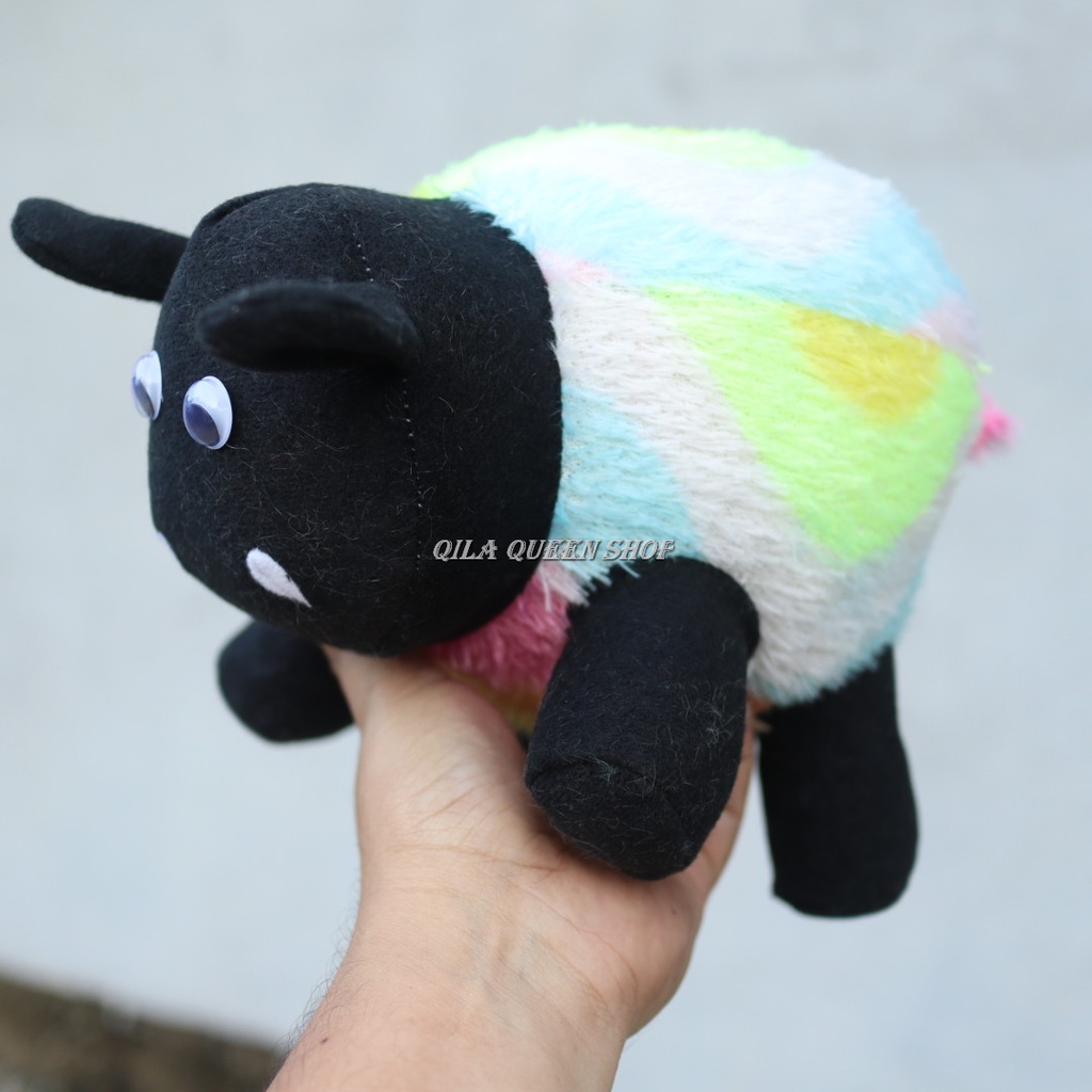 BONEKA KAMBING OB PELANGI, MURAH, LARIS, LEMBUT