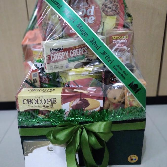 

Parcel Snack lebaran atau hampers idul Fitri ukuran L