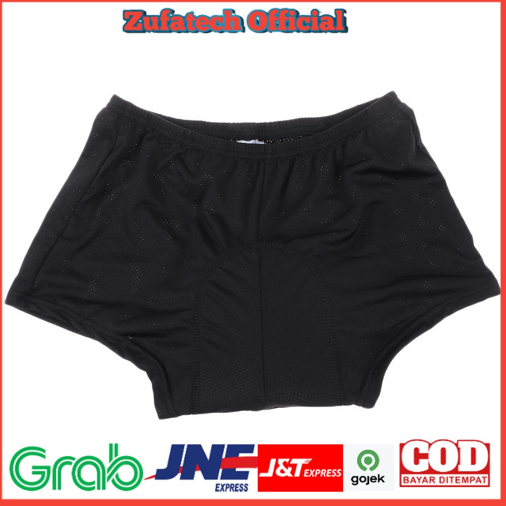 Balight Celana Sepeda RPM Cycling Short dengan 3D Padded Sponge Size L - CK01 - Black White