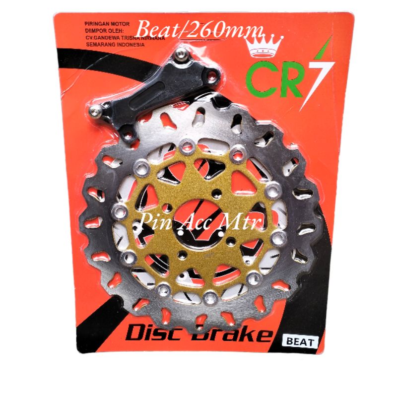 piringan Disc Cakram Depan Variasi Diameter 260mm Pluse Breket / Beat / Vario / Scoopy /Genio / Dill Honda lobang Baut4