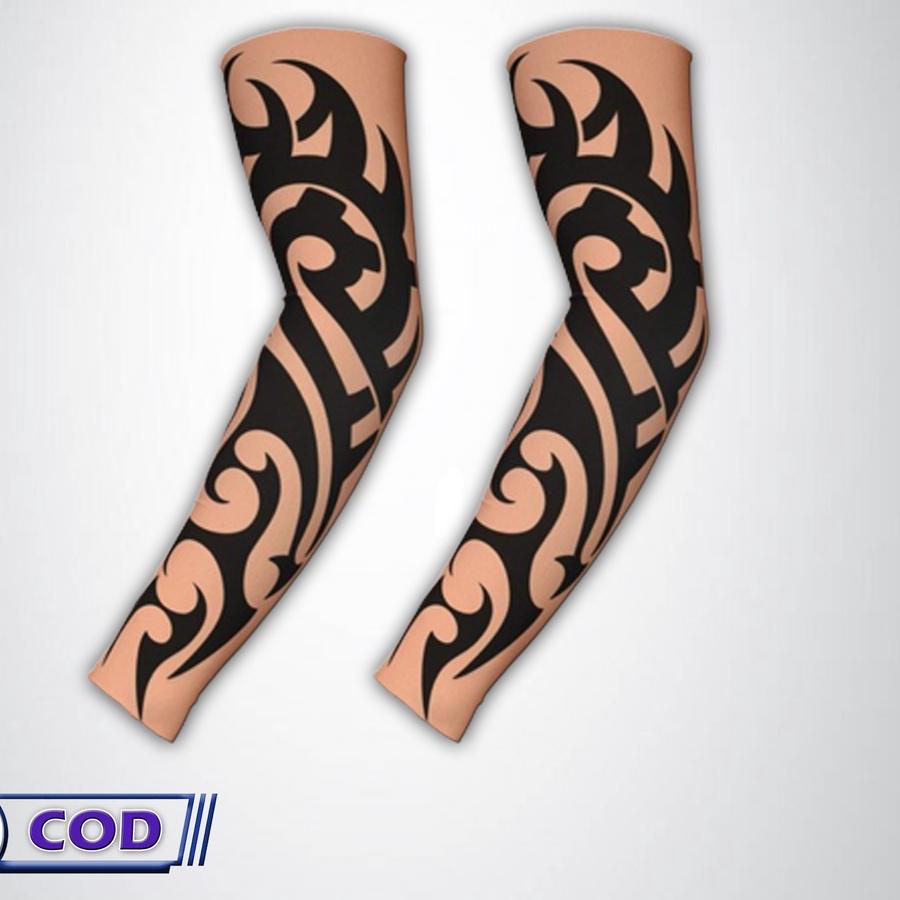 ❤[PROMO ⚡ALE]❤ Manset Tangan Tato Arm Sleeve Tatto Deker Tangan Panjang