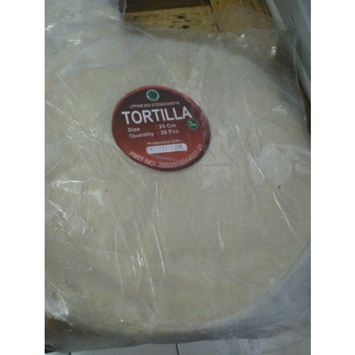 

Tortilla Crispy / Kulit Kebab 25cm isi 20